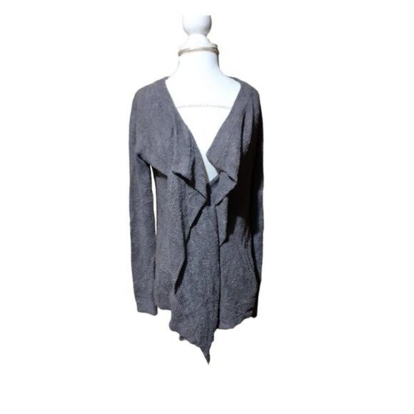 Barefoot Dream Bamboo Chic Open Cardigan With Pockets Grey Long Sleeves  XS/S - Picture 4 of 10